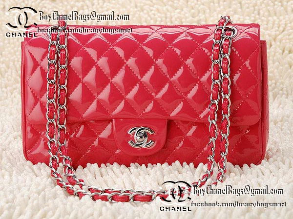 Chanel Classic Flap Bag 2.55 Series Patent Leather CHA1112 Peach Chanel Classic Flap Bag 2.55 Series Patent Leather CHA1112 Peach