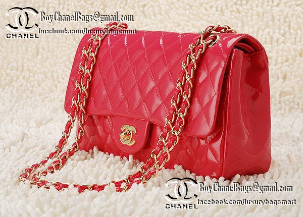 Chanel Classic Flap Bag 2.55 Series Patent Leather CHA1112 Peach Chanel Classic Flap Bag 2.55 Series Patent Leather CHA1112 Peach