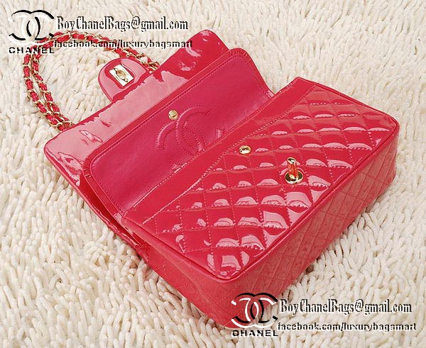 Chanel Classic Flap Bag 2.55 Series Patent Leather CHA1112 Peach Chanel Classic Flap Bag 2.55 Series Patent Leather CHA1112 Peach