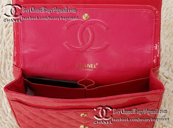 Chanel Classic Flap Bag 2.55 Series Patent Leather CHA1112 Peach Chanel Classic Flap Bag 2.55 Series Patent Leather CHA1112 Peach