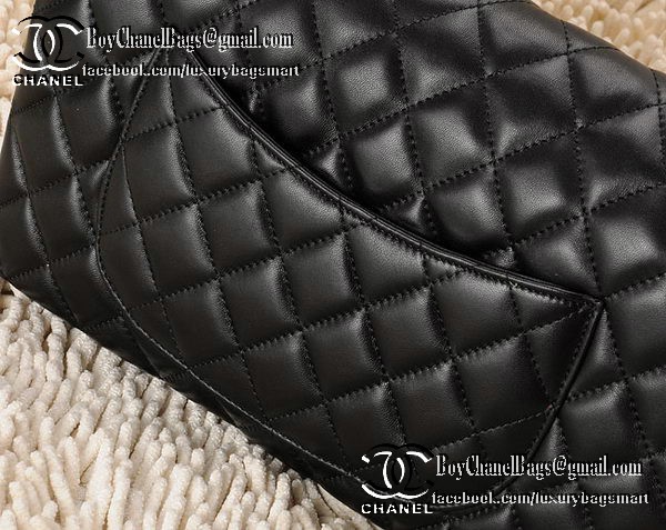 Chanel Classic Flap Bag CHA1113 Black Sheepskin Leather Chanel Classic Flap Bag CHA1113 Black Sheepskin Leather