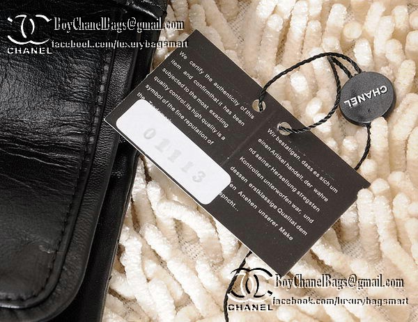 Chanel Classic Flap Bag CHA1113 Black Sheepskin Leather Chanel Classic Flap Bag CHA1113 Black Sheepskin Leather