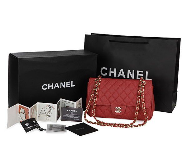 Chanel Classic Flap Bag Cannage Pattern CHA1113 Red Chanel Classic Flap Bag Cannage Pattern CHA1113 Red