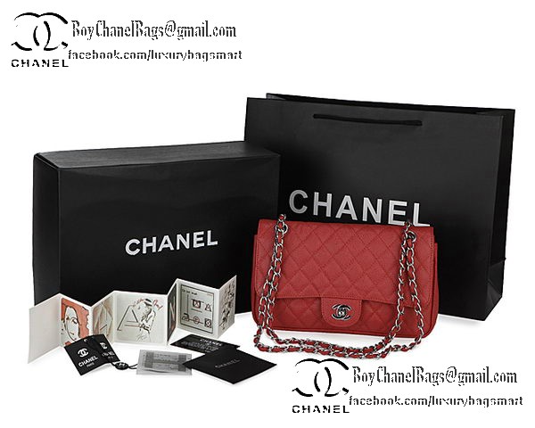 Chanel Classic Flap Bag Cannage Pattern CHA1113 Red Chanel Classic Flap Bag Cannage Pattern CHA1113 Red