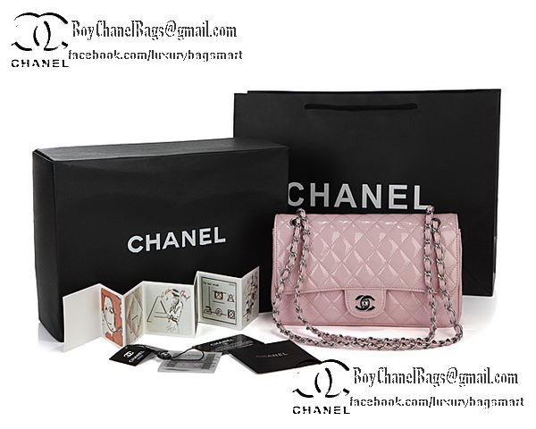 Chanel Classic Flap Bag Patent Leather CHA1113 Pink Chanel Classic Flap Bag Patent Leather CHA1113 Pink