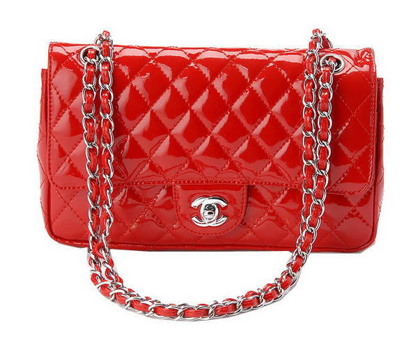 Chanel Classic Flap Bag Patent Leather CHA1113 Red Chanel Classic Flap Bag Patent Leather CHA1113 Red