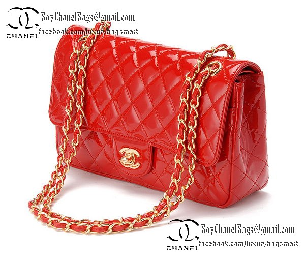 Chanel Classic Flap Bag Patent Leather CHA1113 Red Chanel Classic Flap Bag Patent Leather CHA1113 Red