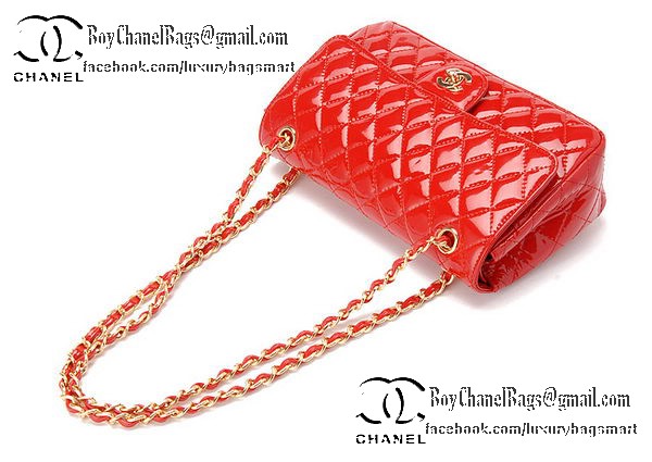 Chanel Classic Flap Bag Patent Leather CHA1113 Red Chanel Classic Flap Bag Patent Leather CHA1113 Red