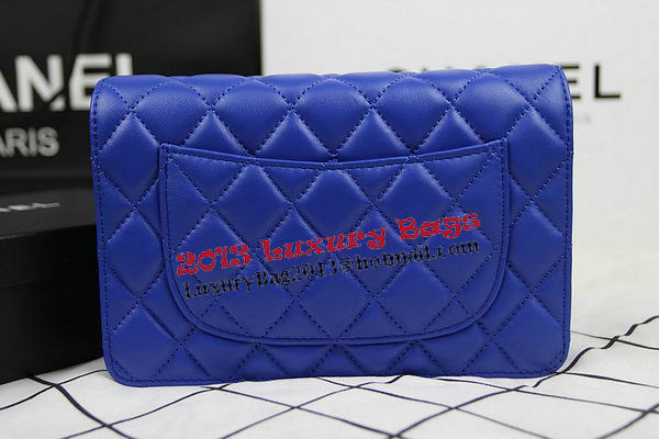 Chanel CHA33814 Blue Original Sheepskin Leather mini Flap Bag Gold Chanel CHA33814 Blue Original Sheepskin Leather mini Flap Bag Gold