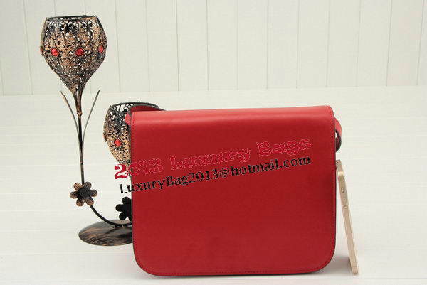 Celine Classic Box Small Flap Bag Smooth Leather 11042 Red Celine Classic Box Small Flap Bag Smooth Leather 11042 Red