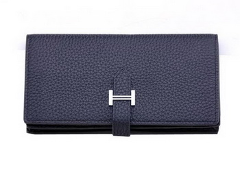 Hermes Bearn Japonaise Bi-Fold Wallet Grainy Leather H68942 Black Hermes Bearn Japonaise Bi-Fold Wallet Grainy Leather H68942 Black