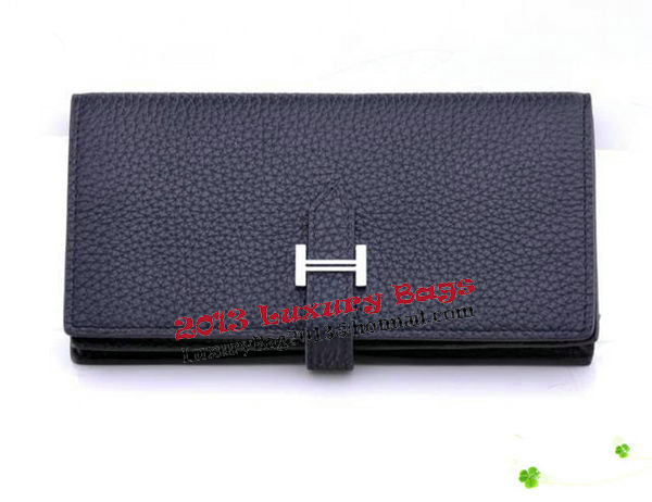 Hermes Bearn Japonaise Bi-Fold Wallet Grainy Leather H68942 Black Hermes Bearn Japonaise Bi-Fold Wallet Grainy Leather H68942 Black