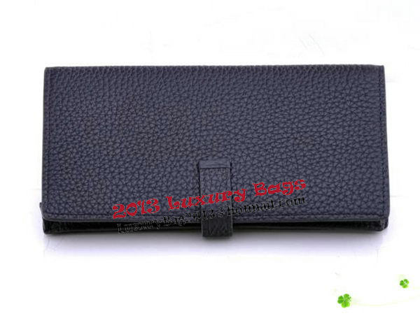 Hermes Bearn Japonaise Bi-Fold Wallet Grainy Leather H68942 Black Hermes Bearn Japonaise Bi-Fold Wallet Grainy Leather H68942 Black