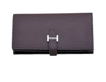 Hermes Bearn Japonaise Bi-Fold Wallet Grainy Leather H68942 Brown Hermes Bearn Japonaise Bi-Fold Wallet Grainy Leather H68942 Brown