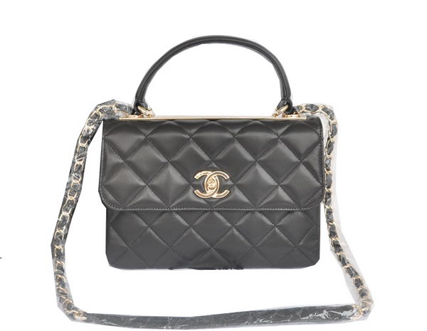 Chanel Classic Top Handle Bag Original Sheepskin Leather CHA92236 Black Chanel Classic Top Handle Bag Original Sheepskin Leather CHA92236 Black
