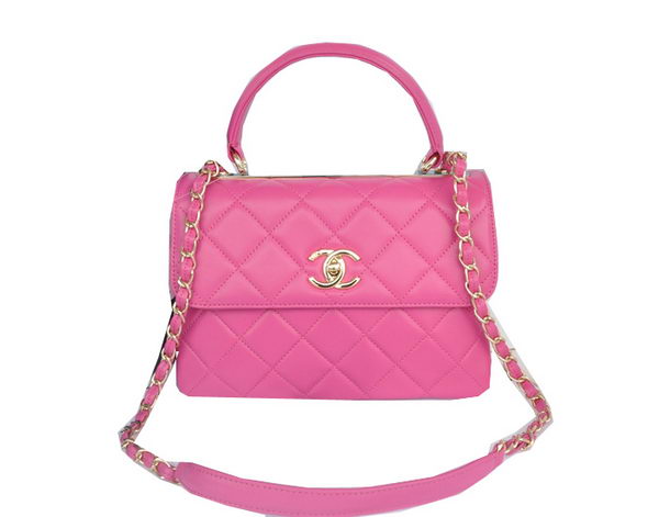 Chanel Classic Top Handle Bag Original Sheepskin Leather CHA92236 Rose Chanel Classic Top Handle Bag Original Sheepskin Leather CHA92236 Rose