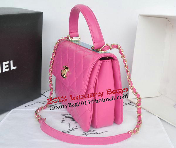 Chanel Classic Top Handle Bag Original Sheepskin Leather CHA92236 Rose Chanel Classic Top Handle Bag Original Sheepskin Leather CHA92236 Rose