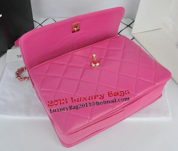 Chanel Classic Top Handle Bag Original Sheepskin Leather CHA92236 Rose Chanel Classic Top Handle Bag Original Sheepskin Leather CHA92236 Rose