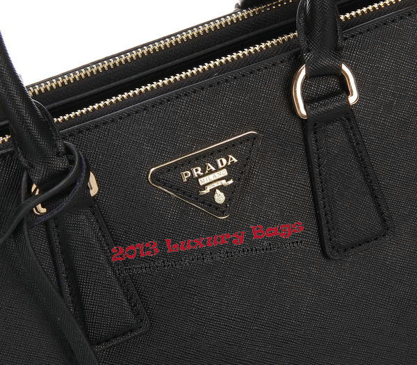 Prada Saffiano Leather Tote Bag BN1801 Black Prada Saffiano Leather Tote Bag BN1801 Black