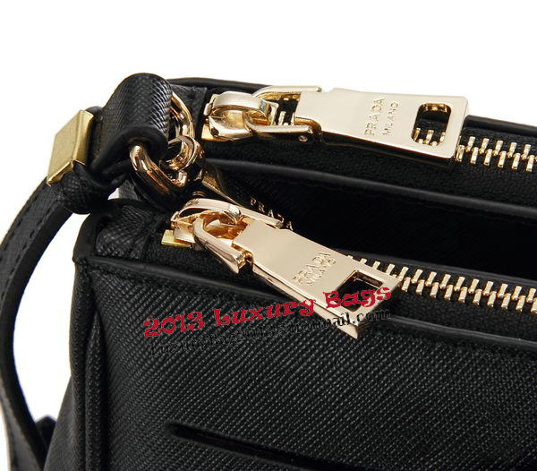 Prada Saffiano Leather Tote Bag BN1801 Black Prada Saffiano Leather Tote Bag BN1801 Black