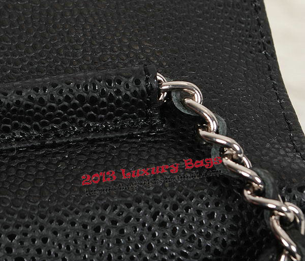 Chanel CHA33814 Original Cannage Leather mini Flap Bag Black