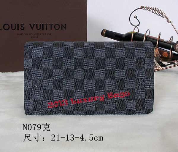 Louis Vuitton Damier Graphite Canvas Clutch M079 Louis Vuitton Damier Graphite Canvas Clutch M079