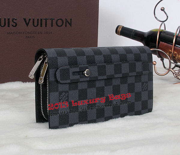 Louis Vuitton Damier Graphite Canvas Clutch M079 Louis Vuitton Damier Graphite Canvas Clutch M079