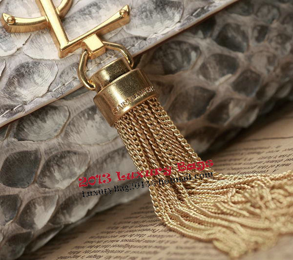 YSL Small Monogramme Cross-body Shoulder Bag Snake Leather 5475 OffWhite YSL Small Monogramme Cross-body Shoulder Bag Snake Leather 5475 OffWhite