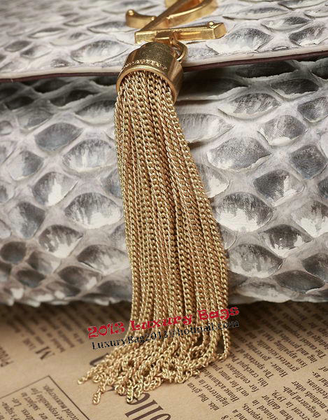 YSL Small Monogramme Cross-body Shoulder Bag Snake Leather 5475 OffWhite YSL Small Monogramme Cross-body Shoulder Bag Snake Leather 5475 OffWhite