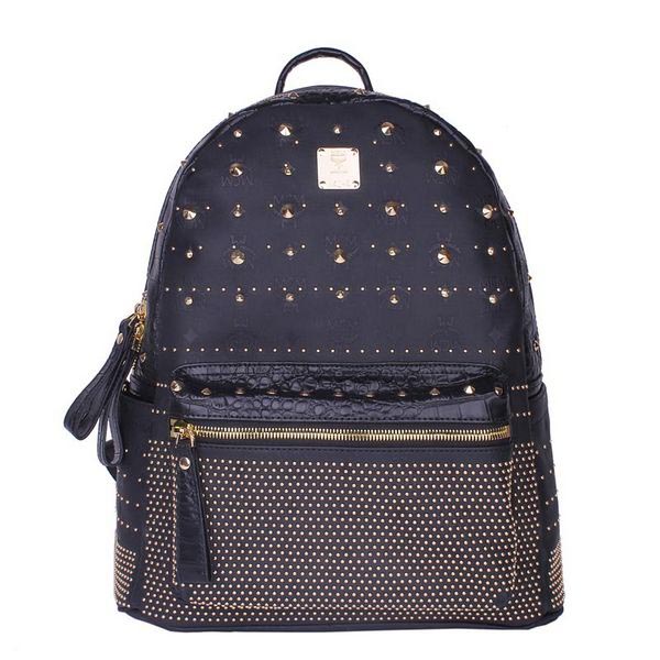 MCM Armour Medium Backpack Snake Leather MC2095 Black MCM Armour Medium Backpack Snake Leather MC2095 Black