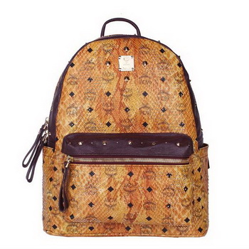MCM Armour Medium Backpack Snake Leather MC2095 Wheat MCM Armour Medium Backpack Snake Leather MC2095 Wheat