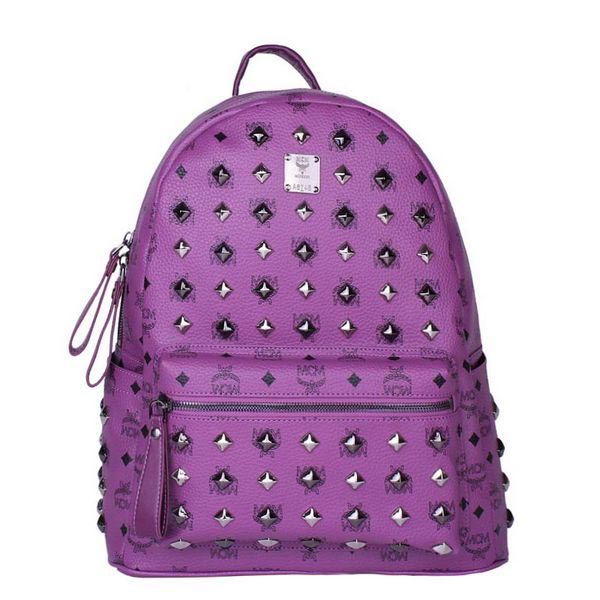 MCM Stark Studded Medium Backpack MC2089 Purple MCM Stark Studded Medium Backpack MC2089 Purple