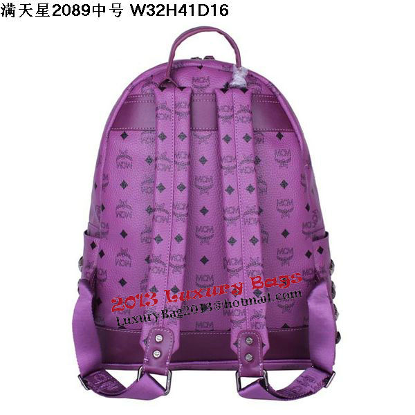 MCM Stark Studded Medium Backpack MC2089 Purple MCM Stark Studded Medium Backpack MC2089 Purple