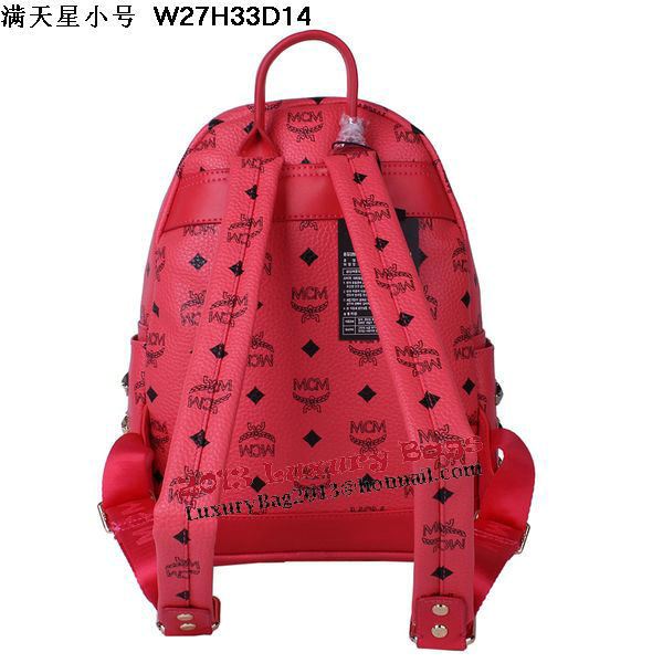 MCM Stark Studded Small Backpack MC2089S Light Red MCM Stark Studded Small Backpack MC2089S Light Red