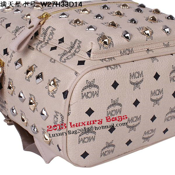 MCM Stark Studded Small Backpack MC2089S OffWhite MCM Stark Studded Small Backpack MC2089S OffWhite