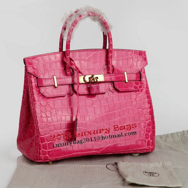 Hermes Birkin 30CM Tote Bags Peach Croco Leather Gold Hermes Birkin 30CM Tote Bags Peach Croco Leather Gold