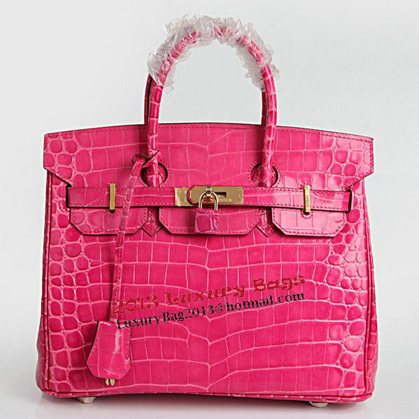 Hermes Birkin 30CM Tote Bags Peach Croco Leather Gold Hermes Birkin 30CM Tote Bags Peach Croco Leather Gold