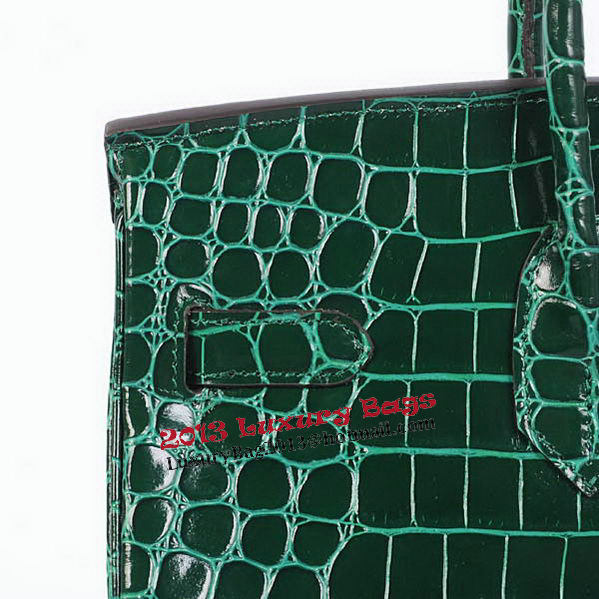 Hermes Birkin 35CM Tote Bag Green Iridescent Croco Leather Gold Hermes Birkin 35CM Tote Bag Green Iridescent Croco Leather Gold