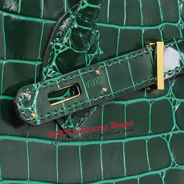 Hermes Birkin 35CM Tote Bag Green Iridescent Croco Leather Gold Hermes Birkin 35CM Tote Bag Green Iridescent Croco Leather Gold
