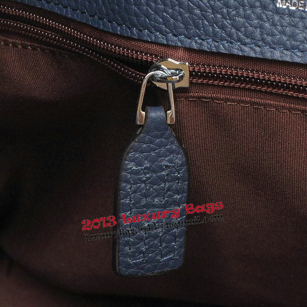 Hermes Briefcase Original Grainy Leather H8813 Royal Hermes Briefcase Original Grainy Leather H8813 Royal