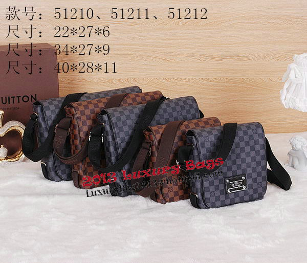 Louis Vuitton Damier Ebene Canvas Brooklyn PM N51210 Louis Vuitton Damier Ebene Canvas Brooklyn PM N51210