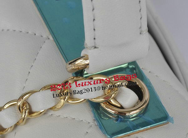 Chanel Classic Top Handle Bag Original Sheepskin Leather CHA92236 White Chanel Classic Top Handle Bag Original Sheepskin Leather CHA92236 White