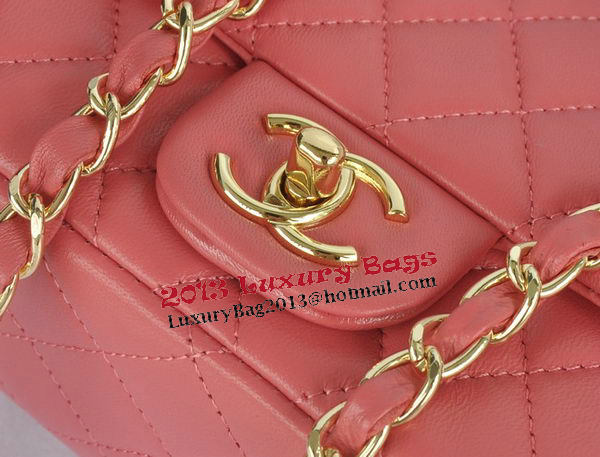 Chanel mini Classic Flap Bag Pink Original Sheekskin CHA1115 Gold Chanel mini Classic Flap Bag Pink Original Sheekskin CHA1115 Gold