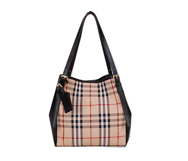 BurBerry Small Haymarket Check Tote Bag B3711 Black BurBerry Small Haymarket Check Tote Bag B3711 Black