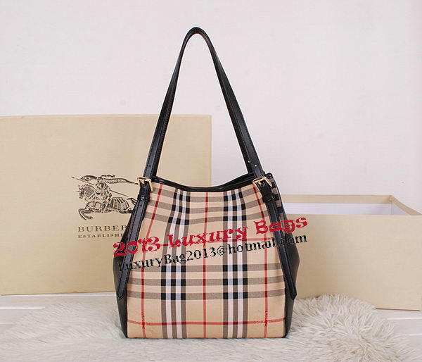 BurBerry Small Haymarket Check Tote Bag B3711 Black BurBerry Small Haymarket Check Tote Bag B3711 Black