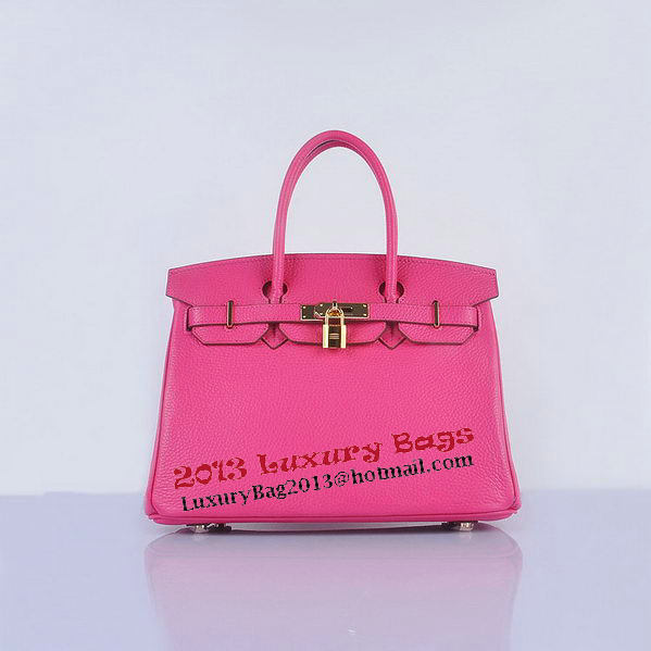 Hermes Birkin 30CM Tote Bags Light Rosy Grainy Leather Gold Hermes Birkin 30CM Tote Bags Light Rosy Grainy Leather Gold