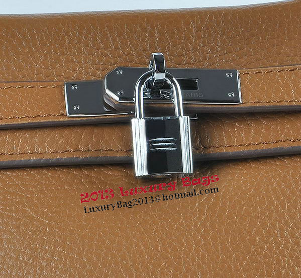 Hermes Kelly 28cm Shoulder Bags Wheat Grainy Leather Silver Hermes Kelly 28cm Shoulder Bags Wheat Grainy Leather Silver
