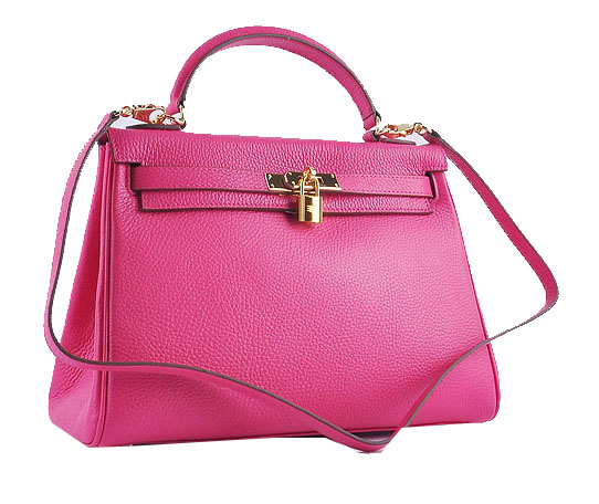 Hermes Kelly 32cm Shoulder Bags Rosy Grainy Leather Gold Hermes Kelly 32cm Shoulder Bags Rosy Grainy Leather Gold