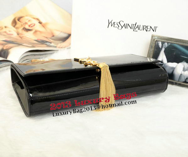 YSL Monogramme Cross-body Shoulder Bag Patent Leather Y311214 Black YSL Monogramme Cross-body Shoulder Bag Patent Leather Y311214 Black