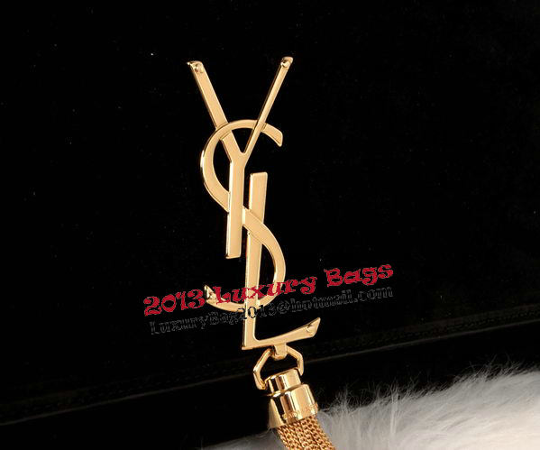 YSL Monogramme Cross-body Shoulder Bag Suede Leather Y311214 Black YSL Monogramme Cross-body Shoulder Bag Suede Leather Y311214 Black